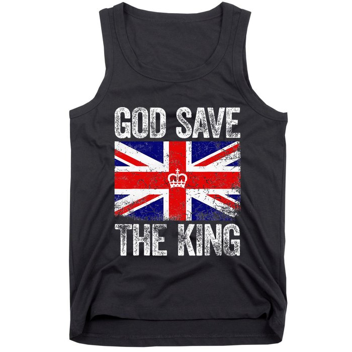 God Save The King Charles III Tee UK Flag Top King Charles Tank Top
