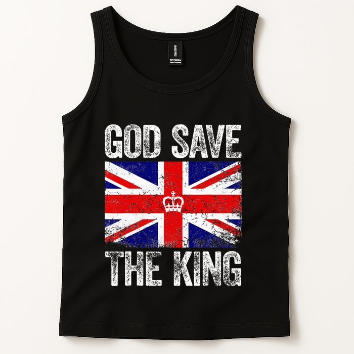 God Save The King Charles III Tee UK Flag Top King Charles Tank Top