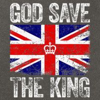 God Save The King Charles III Tee UK Flag Top King Charles Cotton Canvas Backpack
