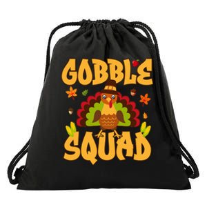 Gobble Squad Turkey Design Gobble Squad Drawstring Bag