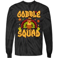 Gobble Squad Turkey Design Gobble Squad Tie-Dye Long Sleeve Shirt