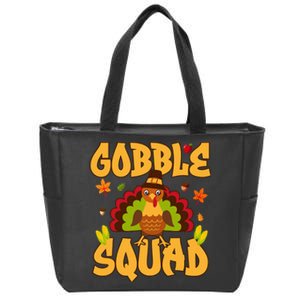 Gobble Squad Turkey Design Gobble Squad Zip Tote Bag