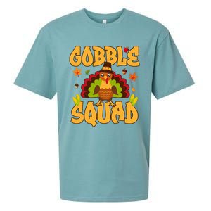 Gobble Squad Turkey Design Gobble Squad Sueded Cloud Jersey T-Shirt