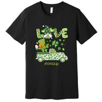 Gnome Shamrock Truck Love CMA Life Nurse St Patricks Day Premium T-Shirt