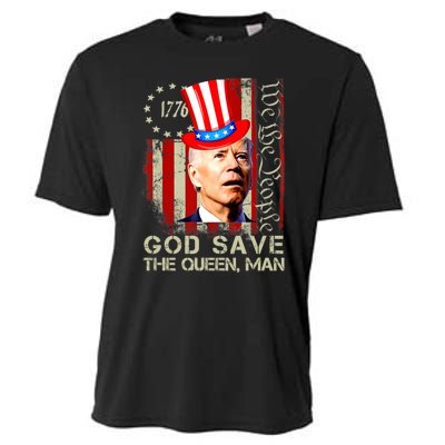 God Save The Queen Man Funny Joe Biden Shirts Cooling Performance Crew T-Shirt