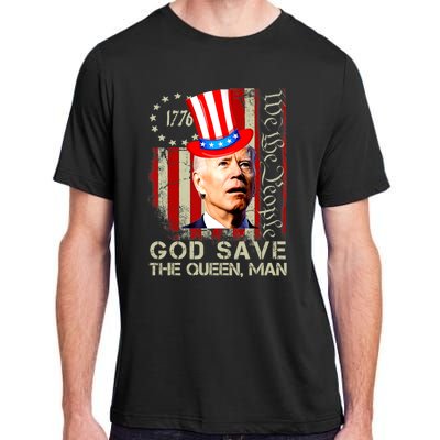 God Save The Queen Man Funny Joe Biden Shirts Adult ChromaSoft Performance T-Shirt