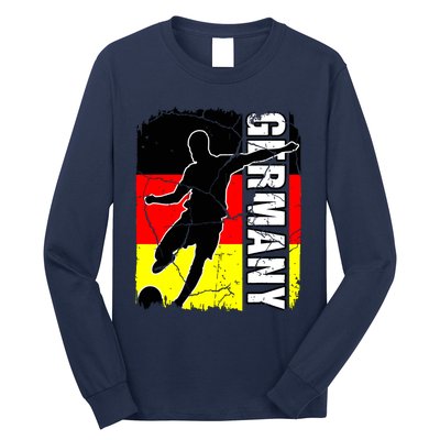 Germany Soccer Team German Flag Jersey Football Fans Long Sleeve Shirt