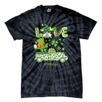 Gnome Shamrock Truck Love CNA Life Nurse St Patricks Day Tie-Dye T-Shirt