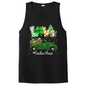 Gnome Shamrock Truck Love Cardiac Nurse St Patricks Day Gift PosiCharge Competitor Tank