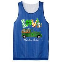 Gnome Shamrock Truck Love Cardiac Nurse St Patricks Day Gift Mesh Reversible Basketball Jersey Tank