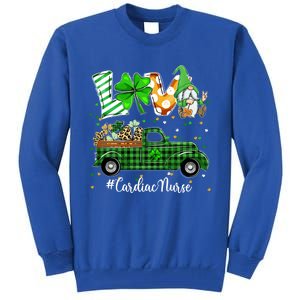 Gnome Shamrock Truck Love Cardiac Nurse St Patricks Day Gift Tall Sweatshirt