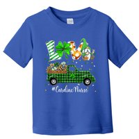 Gnome Shamrock Truck Love Cardiac Nurse St Patricks Day Gift Toddler T-Shirt