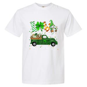 Gnome Shamrock Truck Love Cardiac Nurse St Patricks Day Gift Garment-Dyed Heavyweight T-Shirt