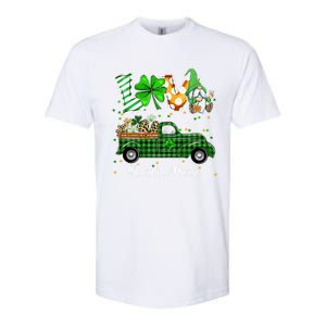 Gnome Shamrock Truck Love Cardiac Nurse St Patricks Day Gift Softstyle CVC T-Shirt