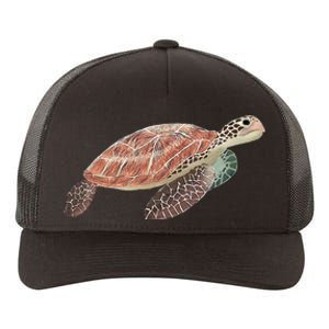 Green Sea Turtle Yupoong Adult 5-Panel Trucker Hat