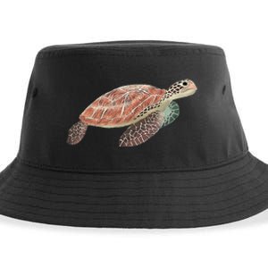 Green Sea Turtle Sustainable Bucket Hat