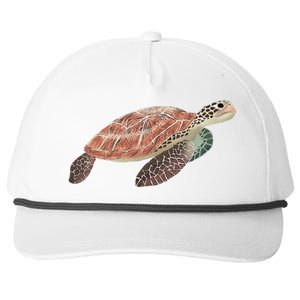 Green Sea Turtle Snapback Five-Panel Rope Hat