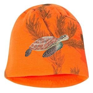 Green Sea Turtle Kati - Camo Knit Beanie