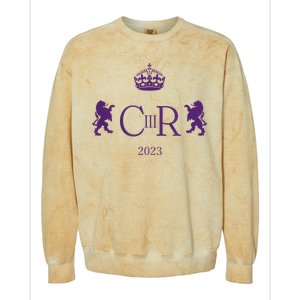 God Save The King Charles III Pattern Design Colorblast Crewneck Sweatshirt