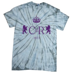 God Save The King Charles III Pattern Design Tie-Dye T-Shirt