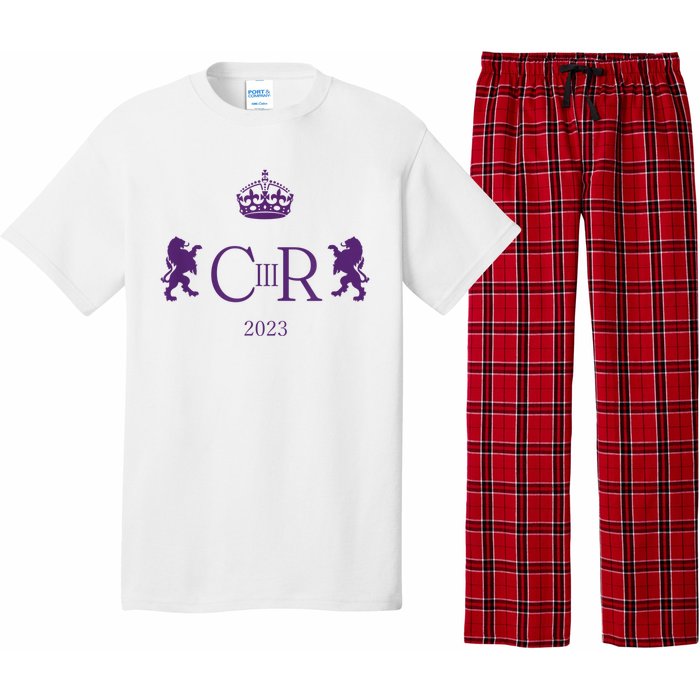 God Save The King Charles III Pattern Design Pajama Set