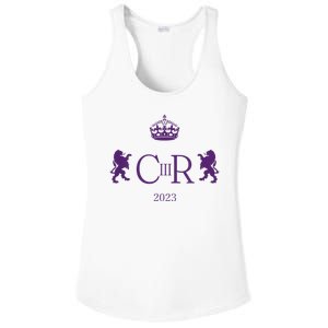 God Save The King Charles III Pattern Design Ladies PosiCharge Competitor Racerback Tank