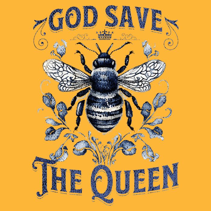 God Save the Queen Bee From Extinction Sustainable Knit Beanie
