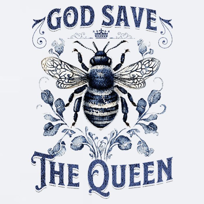 God Save the Queen Bee From Extinction Sueded Cloud Jersey T-Shirt