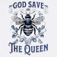 God Save the Queen Bee From Extinction Cool Comfort Performance Bucket Hat