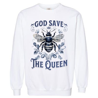 God Save the Queen Bee From Extinction Garment-Dyed Sweatshirt