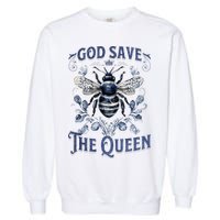 God Save the Queen Bee From Extinction Garment-Dyed Sweatshirt