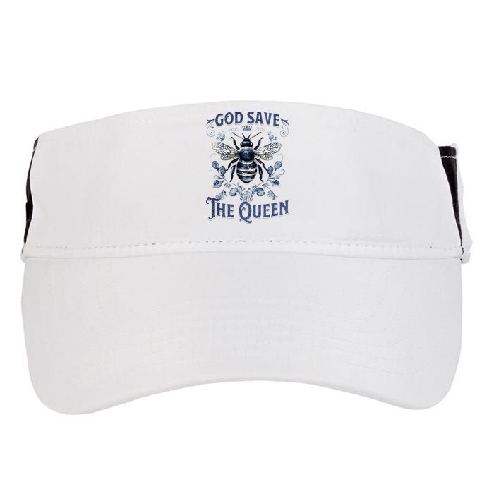 God Save the Queen Bee From Extinction Adult Drive Performance Visor