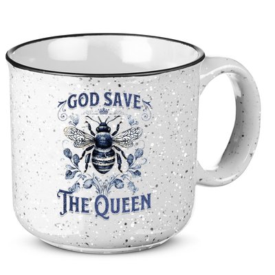 God Save the Queen Bee From Extinction 15oz Campfire Ceramic Mug