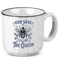 God Save the Queen Bee From Extinction 15oz Campfire Ceramic Mug