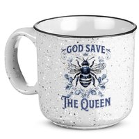 God Save the Queen Bee From Extinction 15oz Campfire Ceramic Mug