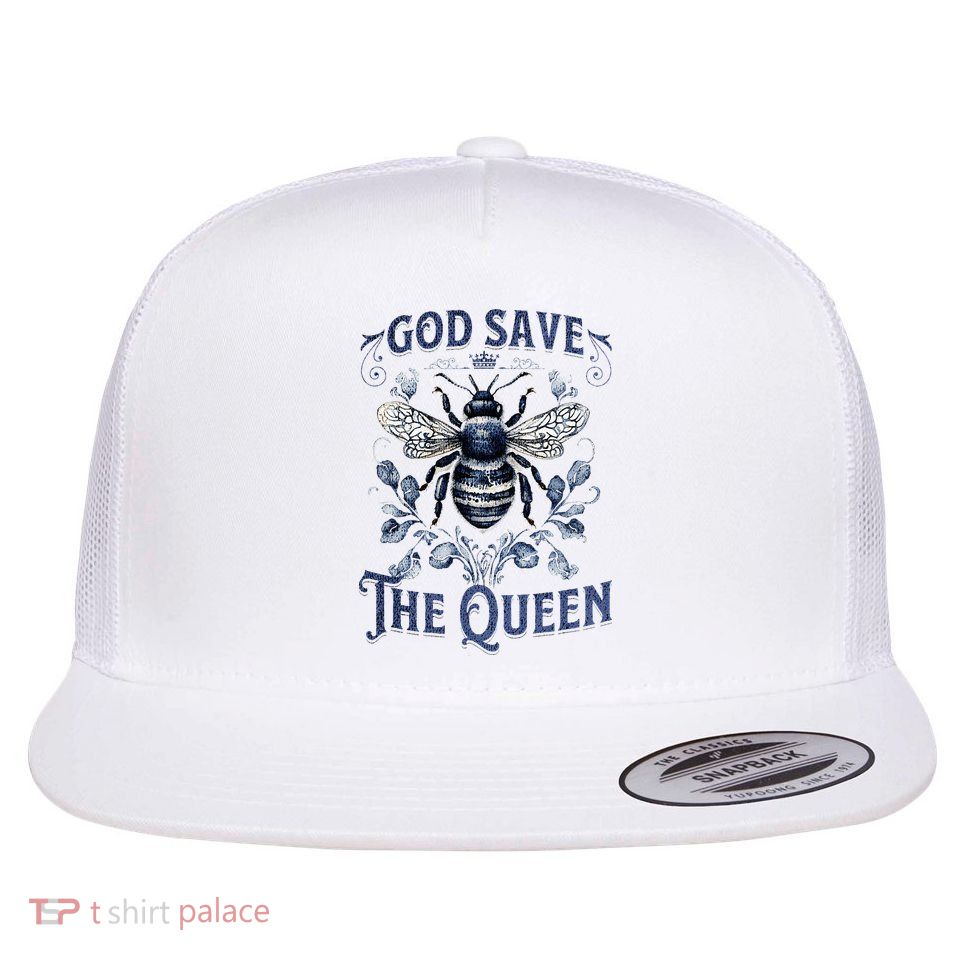 God Save the Queen Bee From Extinction Flatbill Hat