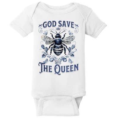 God Save the Queen Bee From Extinction Baby Bodysuit