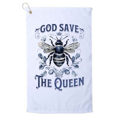 God Save the Queen Bee From Extinction Golf Towel