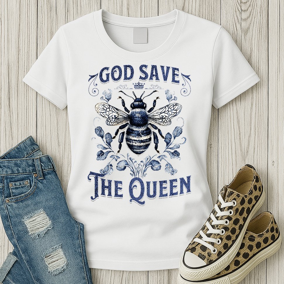 God Save the Queen Bee From Extinction Womens T-Shirt
