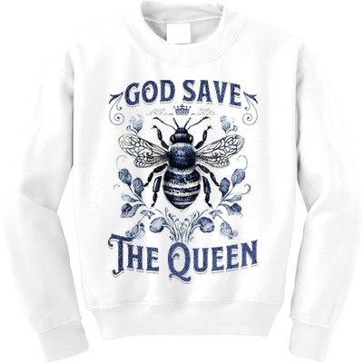 God Save the Queen Bee From Extinction Kids Sweatshirt
