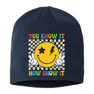 Groovy State Testing Day Teacher You Know It Now Show It Sustainable Beanie