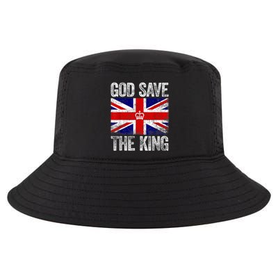 God Save The King Charles III Tee UK Flag Top King Charles Retro Cool Comfort Performance Bucket Hat