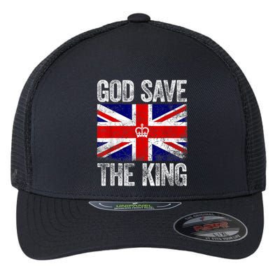 God Save The King Charles III Tee UK Flag Top King Charles Retro Flexfit Unipanel Trucker Cap