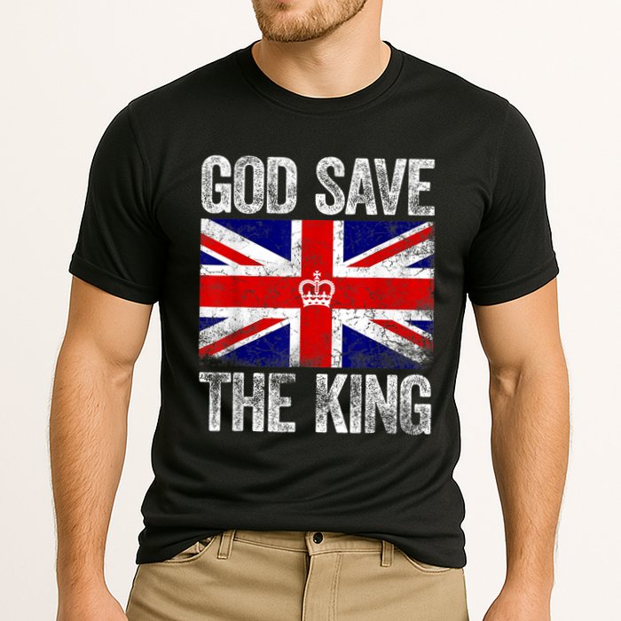 God Save The King Charles III Tee UK Flag Top King Charles Retro Performance Shirt