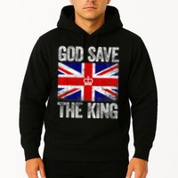 God Save The King Charles III Tee UK Flag Top King Charles Retro Hoodie