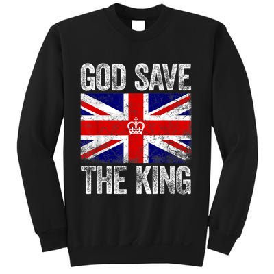 God Save The King Charles III Tee UK Flag Top King Charles Retro Sweatshirt