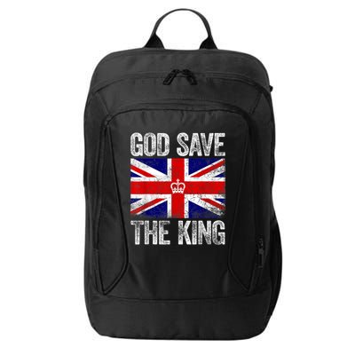 God Save The King Charles III Tee UK Flag Top King Charles Retro City Backpack
