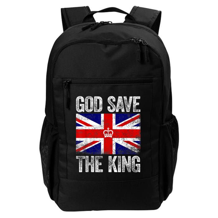 God Save The King Charles III Tee UK Flag Top King Charles Retro Backpack