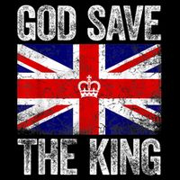 God Save The King Charles III Tee UK Flag Top King Charles Retro Backpack