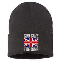 God Save The King Charles III Tee UK Flag Top King Charles Retro Sustainable Knit Beanie